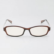 PC GLASSES ワイドスクエア ブラウン OG-FBLP04BR