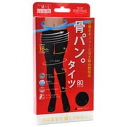 タイツ 天使の休足 骨パン タイツ M-L ブラック