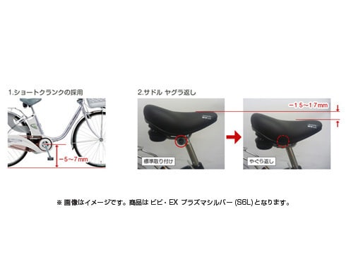 ヨドバシ.com - パナソニック Panasonic 電動アシスト自転車 ビビ・EX 26型 ECONAVI（エコナビ）搭載 プラズマシルバー BE- ENE635S 通販【全品無料配達】