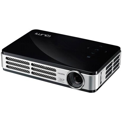 QUMI LEDモバイルプロジェクター 500ルーメン WXGA Wi-Fi機能搭載 ブラック Q5-BK