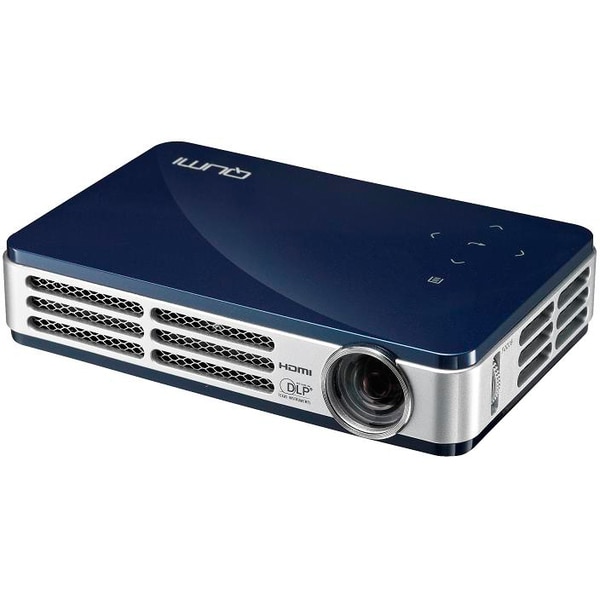 QUMI LEDモバイルプロジェクター 500ルーメン WXGA Wi-Fi機能搭載 ブルー Q5-BL