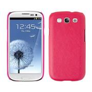 GALAXYS3用合皮張り背面カバー UNIQ-GS3COV-KRZPNK