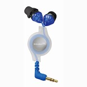 ダイナミック型インナーイヤーヘッドホン 巻き取りタイプ ブルー TH-EC170BL