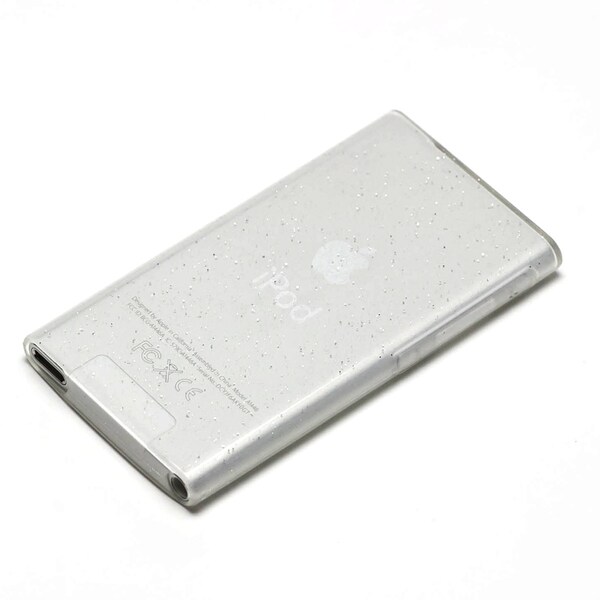 iPod nano 7th用 TPUセミハードケース クリアラメ PG-IPNA7TP02LM