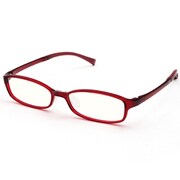 JINS PC クリアレンズ スクエア 05レッド