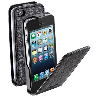 FLAPESSENIPHONE5BK [FLAP ESSENTIAL iPhone SE/5s/5用フラップケース 黒]