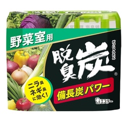 脱臭炭 野菜室用 冷蔵庫 脱臭剤 142g 備長炭パワー ネギ臭 ニラ臭に効く [消臭剤 キッチン]