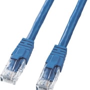 LANケーブル 3m CAT6 ブルー 爪折れ防止 PoE対応 単線 UTP クロス結線 RJ45 RoHS対応 KB-T6L-03BLCK
