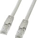 LANケーブル 1m CAT6 ライトグレー 爪折れ防止 PoE対応 単線 UTP クロス結線 RJ45 RoHS対応 KB-T6L-01CK