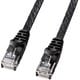 LANケーブル 2m CAT6 フラットタイプ ケーブル厚1.5mm ブラック 爪折れ防止 より線 UTP ストレート結線 RJ45 LA-FL6-02BK