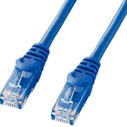 LANケーブル 0.5m CAT6 ブルー 爪折れ防止 PoE対応 より線 UTP ストレート結線 RJ45 LA-Y6-005BL