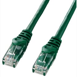 LANケーブル 1m CAT6 グリーン 爪折れ防止 PoE対応 より線 UTP ストレート結線 RJ45 LA-Y6-01G
