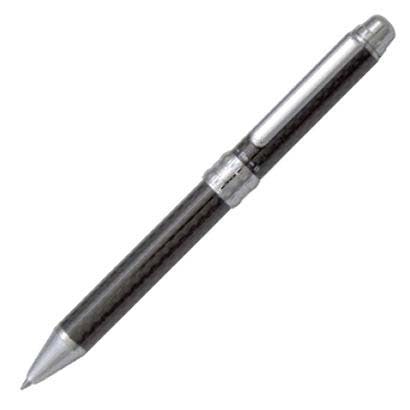 ダブルアクション カーボンファイバー軸 シャープペンシル 0.5mm ボールペン黒・赤 0.7mm カーボン MWBC-5000