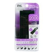 リチウムDEチャージ 2000mAh ソーラー 6コネクタ ブラック TL020SK