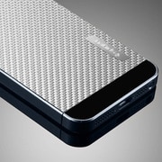 スキンガードiPhone5 カーボンSV [背面保護フィルム付き]