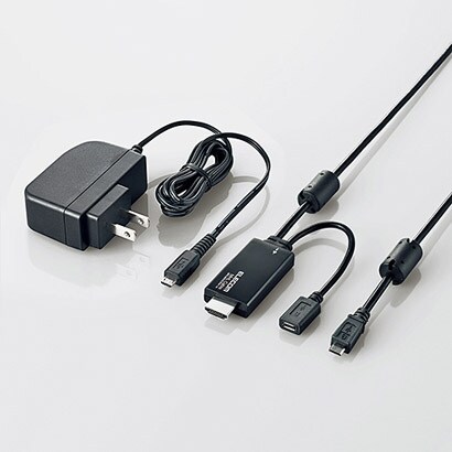 MPA-MHDACR20BK [リモコン操作対応MHL変換ケーブル 2.0m ACアダプタセットモデル]