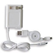 AC+MicroUSBリールケーブル白 BM-ACWMICRO WH