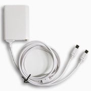 スマートフォン用2コネクタACアダプタ白 BM-AC2CON WH
