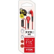 インナーイヤーヘッドホン CLEF-Fit2 スマホ対応モデル レッド TH-ECAS180RD