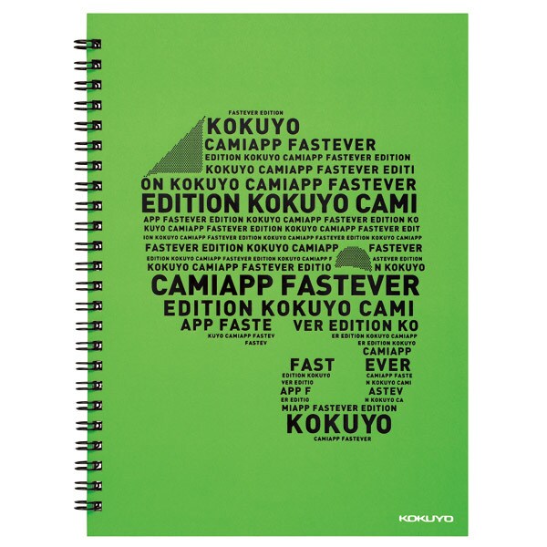 限定 ツインリングノート CamiApp FastEver Edition（キャミアップ ファストエバー エディション） A5 グリーン ス-TCAEN91B-G