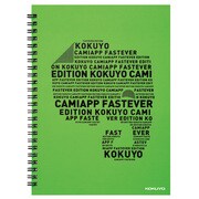限定 ツインリングノート CamiApp FastEver Edition(キャミアップ ファストエバー エディション) A5 グリーン ス-TCAEN91B-G