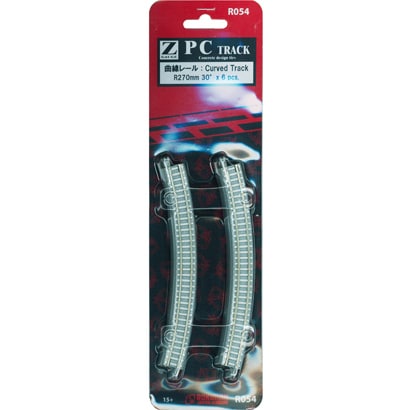 R054 [Zゲージ PCトラック 曲線 R270-30 6本]