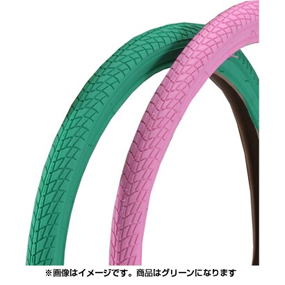 カラータイヤ700×28C グリーン