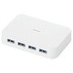 USB3.0 バスパワーUSBハブ ホワイト BSH4U20U3WH