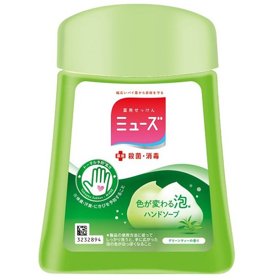 ミューズ ノータッチ泡ハンドソープ グリーンティーの香り 付替えボトル 250mL [ハンドソープ]