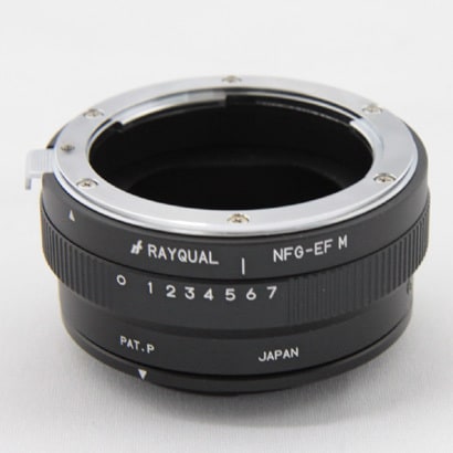 マウントアダプター レンズ側：ニコンF（Gタイプ対応） ボディ側：キヤノンEF-M NFG-EFM マウントアダプター