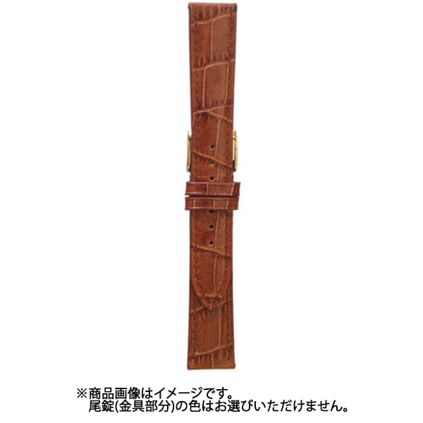 BK109C-O [時計バンド ヴィヴィッド&ベーシック カーフ型押し ウェルダー 茶 17mm]