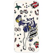 TH-IP500-00423WH [iPhone 5 アパレルコラボデザインハードケースmoussy Tattoo Case]