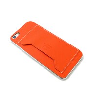レザースキンシート [iPhone5用 オレンジ]