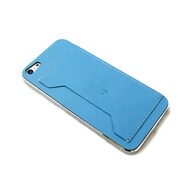 レザースキンシート [iPhone5用 スカイブルー]