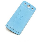 GalaxySⅢ用 スカイブルー レザースキンシート GalaxySⅢ用 スカイブルー