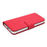SY-007B-RE [iPhone5用電磁波吸収ケース(ブックカバータイプ) RED]