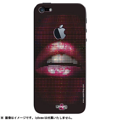 iPhone5ステッカー Lips BK [Lips BK]