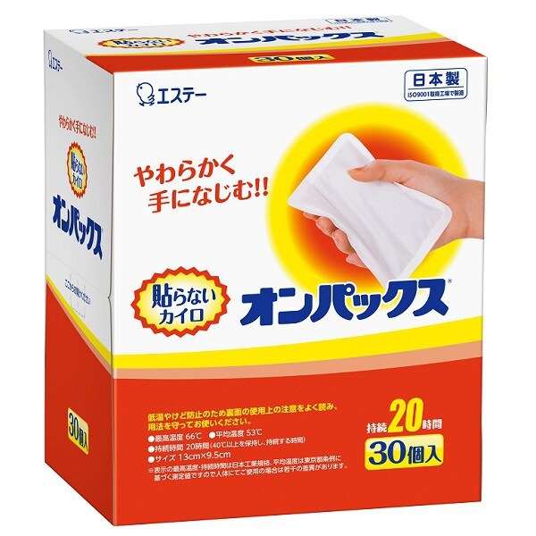 貼らないカイロ オンパックス 30個入り 使い捨てカイロ