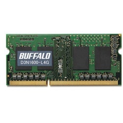 ヨドバシ.com - バッファロー BUFFALO D3N1600-L4G [PC3L-12800(DDR3L-1600)対応204Pin用DDR3 SDRAM S.O.DIMM 4GB