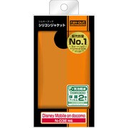 Disney Mobile on docomo N-03E用 シルキータッチ･シリコン オレンジ(半透明) RT-N03EC1/O