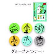 iPhone用ボタンステッカー ムーミン グループラインアート