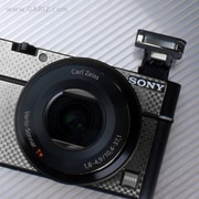 MS-RX100/CS [ソニーDSC-RX100用 メタルステッカー カーボンシルバー]