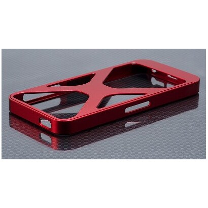 iPh5-X001R [iPhone5用メタルバンパー X001 レッド]