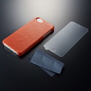 TR-JGIP5-KBG [iPhone5 用テクスチャーカバー 次元シリーズ 革 Leather(紅柄)]