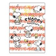 P-11363 [A4クリアフォルダー クレヨンSNOOPY ボーダー]