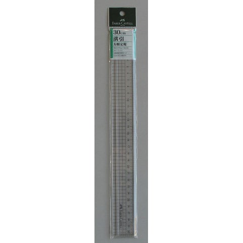 Fe 6030 溝引方眼定規 30cm Fe 6030 溝引方眼定規 30cm