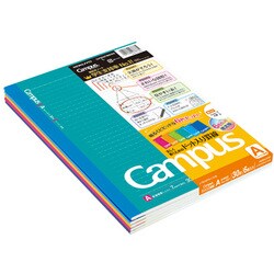 ヨドバシ Com コクヨ Kokuyo ノ 3catn L1x6 限定色キャンパスノート ドット入り罫線 6色パック A罫ドット入り 普通横罫 30行 通販 全品無料配達