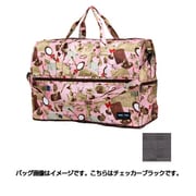 H0002 128 [チェッカーブラック 折りたたみドーム型ボストンバッグ]