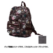 H0006 128 [チェッカーブラック 折り畳みリュック]