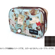 コスメポーチ チェッカーブラック H0030-128